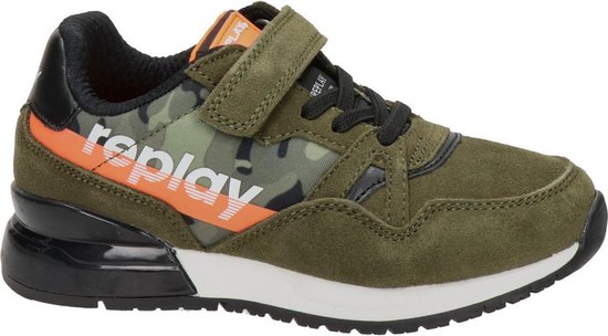 Replay jongens sneaker - Groen multi - Maat 38 | bol.com