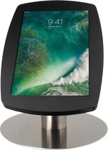 iPad tafelstandaard Lusso voor iPad 10.2 & 10.5 – zwart/RVS – homebutton & camera bedekt