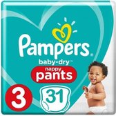 Pampers Pants Baby Dry Pants Taille-3 Midi 6-11kg 31 Couches