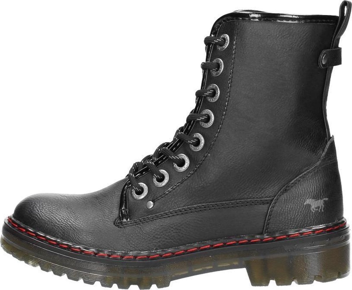 Mustang Hoge veterschoen met makkelijke instap | Happy Size