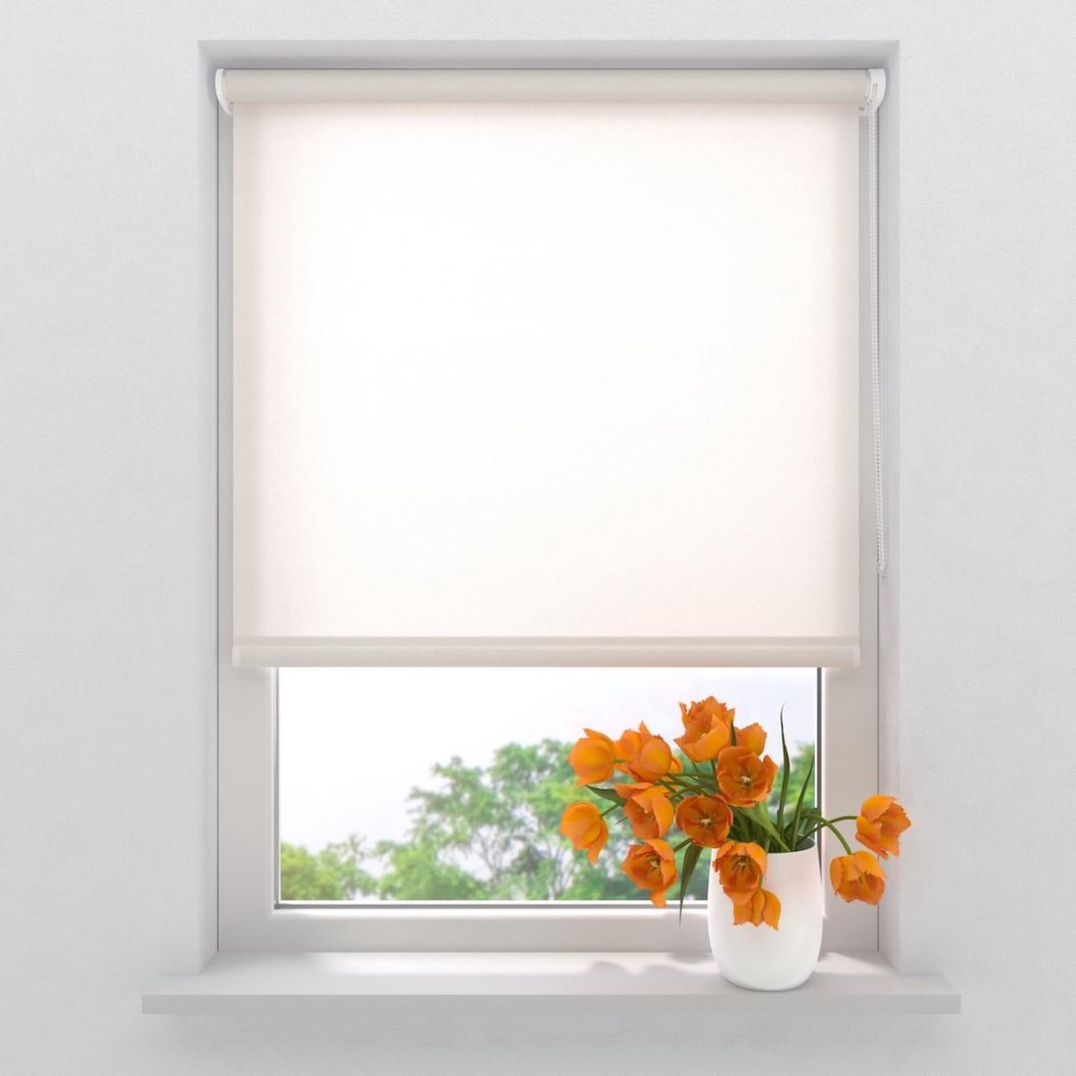 Rolgordijn Easy Mini - Lichtdoorlatend - Cream - 45x150