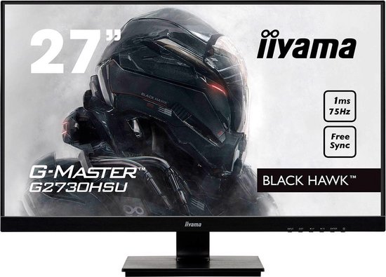 Iiyama G-Master Black Hawk G2730HSU-B1 - Full HD TN 75 Hz Gaming Monitor - 27 Inch