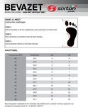 Maattabel voor schoenen met maten in EU, centimeters, UK en US.