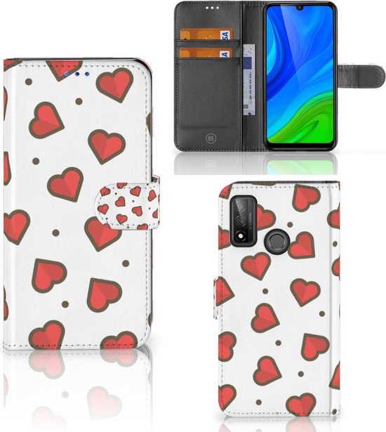 Beschermhoes Huawei P Smart 2020 Telefoonhoesje Cadeau voor Vriendin Hearts