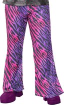 Amscan Verkleedbroek Zebra Heren Nylon Roze 54