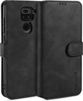 DG Ming Retro Portemonnee Xiaomi Redmi Note 9 Hoesje Zwart