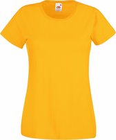 Fruit Of The Loom Dames / Vrouwen Damens-Fit Valueweight T-shirt met korte mouwen (Sunflower)
