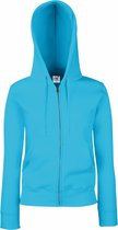 Fruit Of The Loom Vrouwen Dames-Fit sweatshirt met capuchon (Azure Blauw)