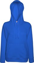 Fruit Of The Loom Dames Getailleerd Lichtgewicht Hoodie Dames met Capuchon  (240 GSM) (Royaal Blauw)