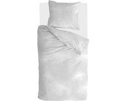 Walra Dekbedovertrek Floral Shades - 140x240 - 100% Katoen - Licht Grijs