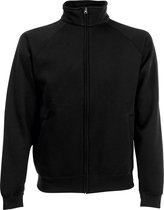 Fruit Of The Loom Heren Sweatshirt Jacket (Zwart)