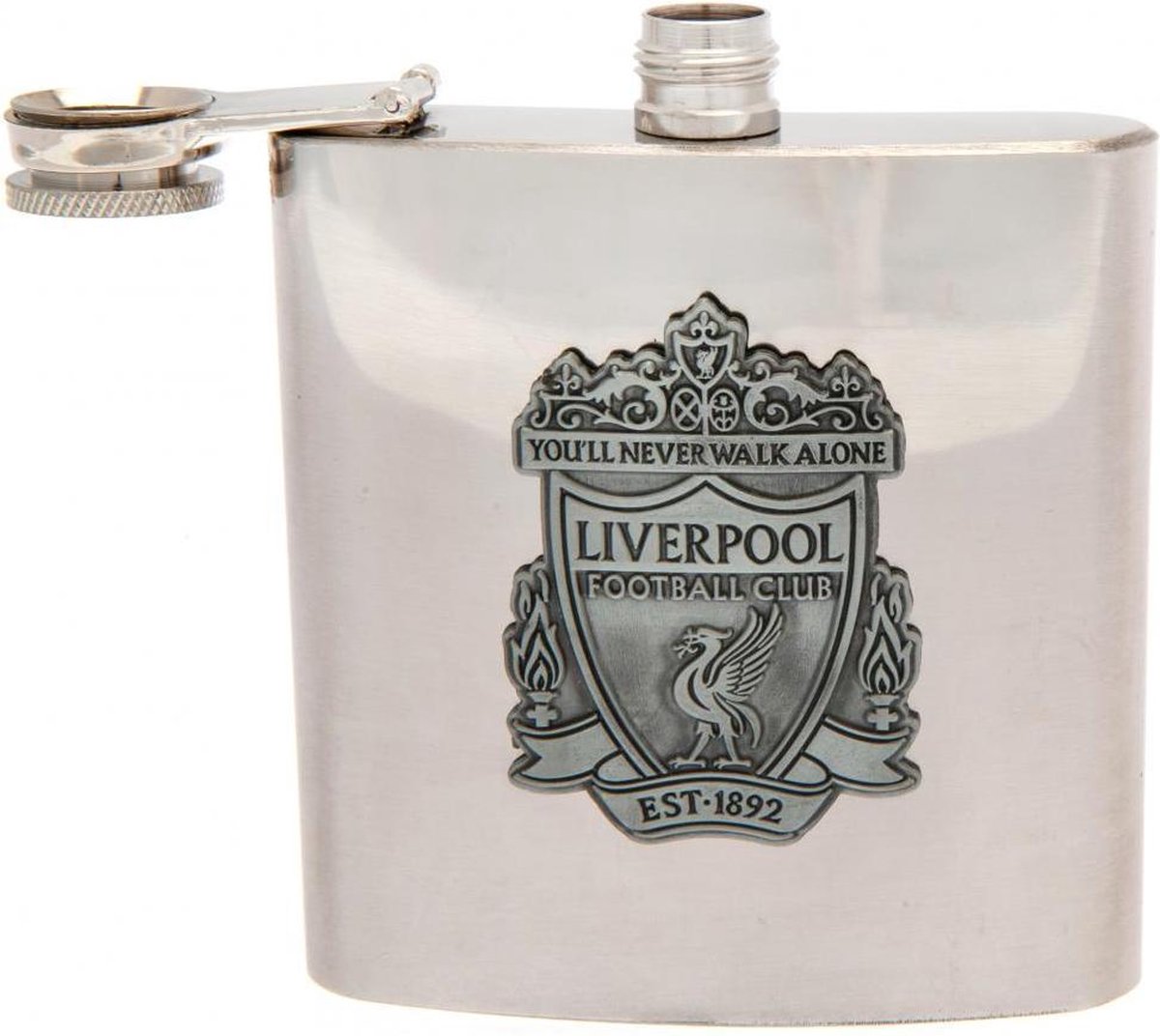 Liverpool FC Hip Flask (Silver)