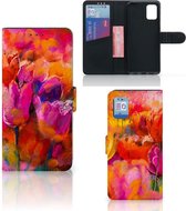 GSM Hoesje Geschikt voor Samsung Galaxy A31 Cover met Tekst Tulips