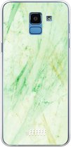 Samsung Galaxy J6 (2018) Hoesje Transparant TPU Case - Pistachio Marble #ffffff