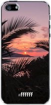 iPhone SE (2016) Hoesje Transparant TPU Case - Pretty Sunset #ffffff