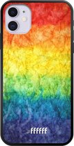 iPhone 11 Hoesje TPU Case - Rainbow Veins #ffffff