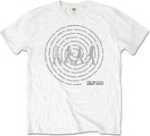 The Beatles - Abbey Road Songs Swirl Heren T-shirt - L - Wit