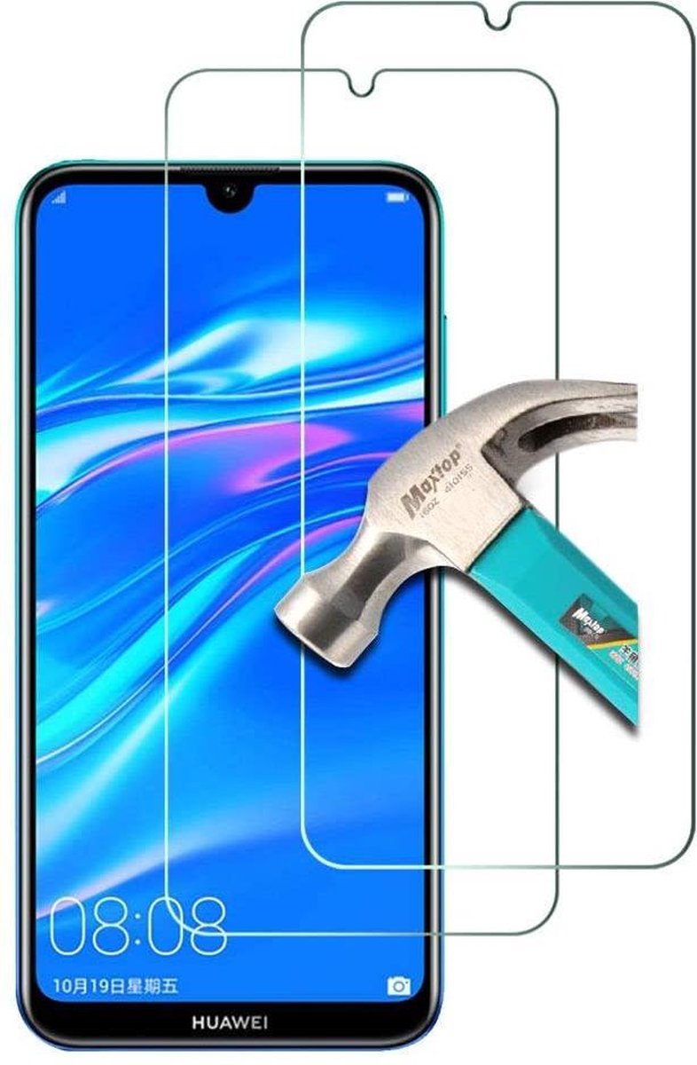Huawei Y7 2019 Screenprotector Glas - Tempered Glass Screen Protector - 2x AR QUALITY