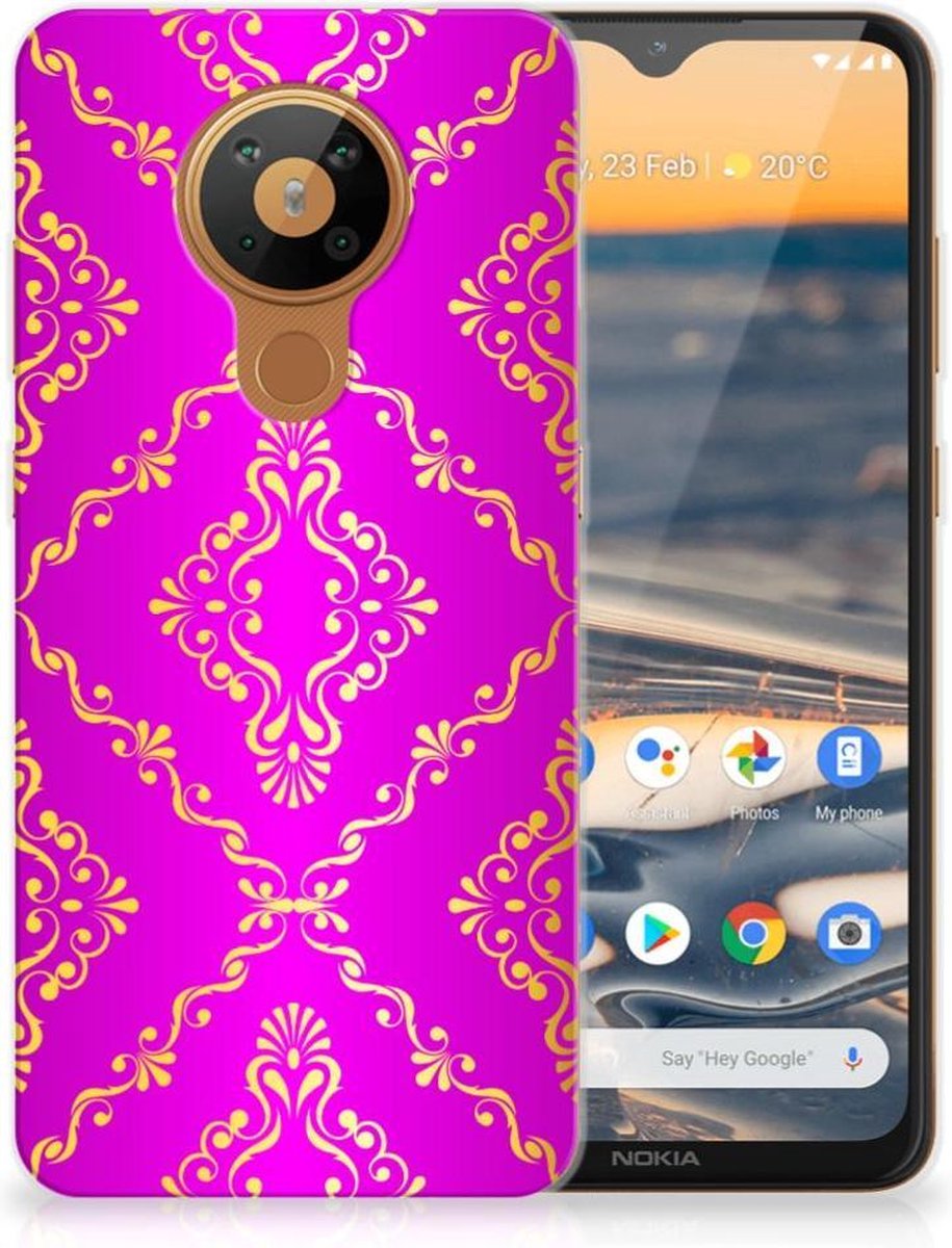 Siliconen Hoesje Nokia 5.3 Barok Roze