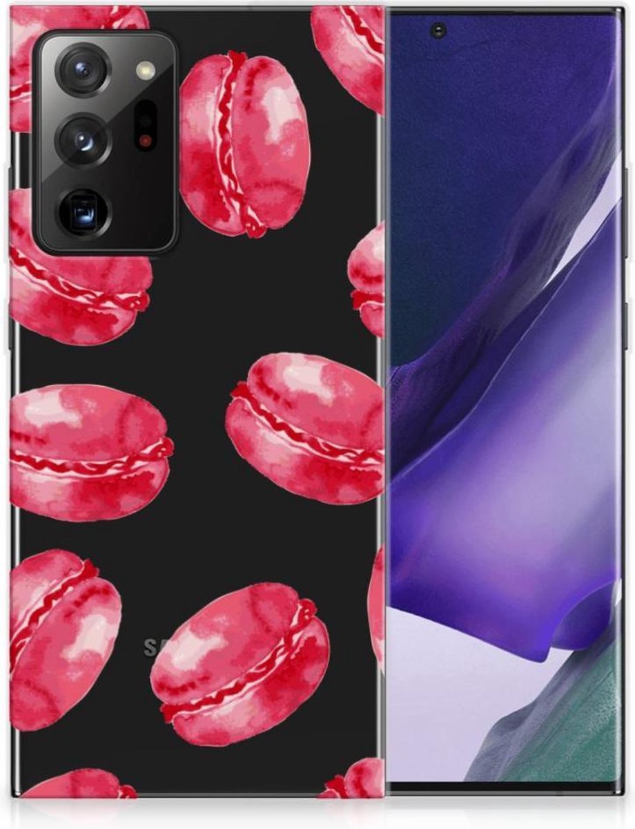 Samsung Galaxy Note20 Ultra Siliconen Case Pink Macarons
