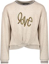 Like Flo Meisjes sweaters Like Flo Flo girls oatmeal sweater LOVE Oatmeal 116