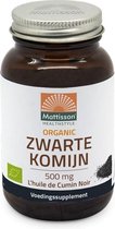 Mattisson - Biologische Zwarte Komijn Olie 500mg - Zwarte Komijnolie, Black Seed Oil - 90 Capsules