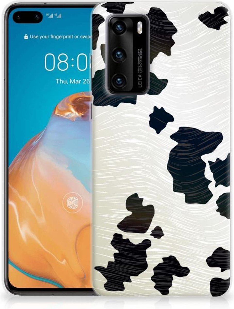 Huawei P40 TPU Hoesje Koeienvlekken