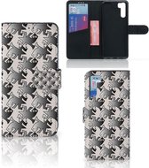 Book Wallet Case OPPO A91 | Reno3 Smartphone Hoesje Salamander Grey