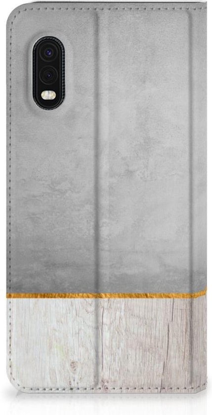 Magnet Case Gift for Father Samsung Xcover Pro Smartphone Case Wood Beton