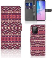 Samsung S10 Lite Telefoon Hoesje Aztec Paars