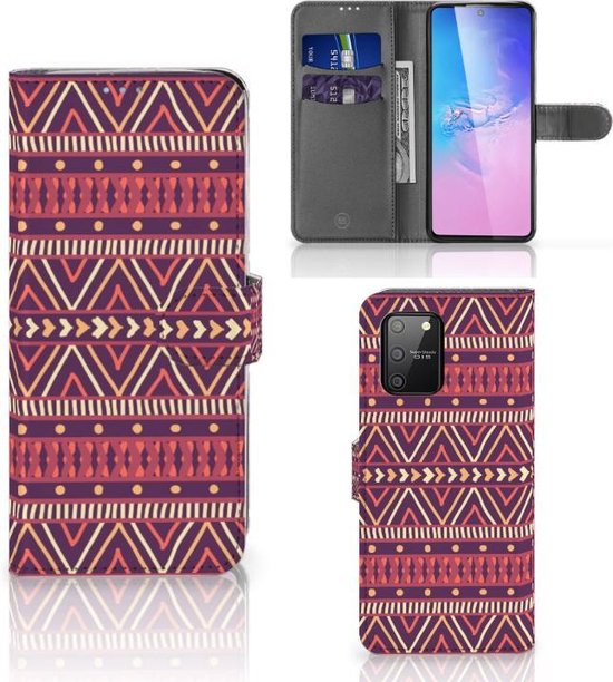 Samsung S10 Lite Telefoon Hoesje Aztec Paars