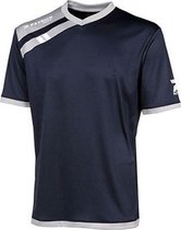 Patrick Force Shirt Korte Mouw Heren - Marine / Grijs | Maat: M
