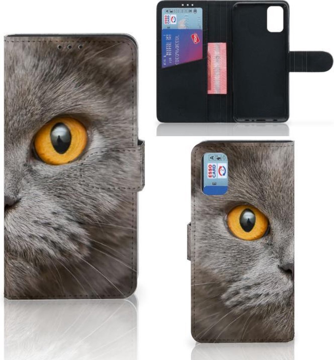 Telefoonhoesje met Pasjes Samsung Galaxy A41 Britse Korthaar