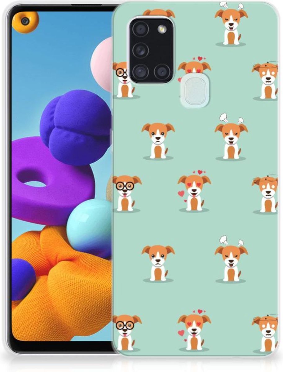 Samsung Galaxy A21s TPU Hoesje Pups