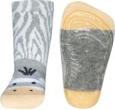 Ewers antislip sokken Stoppi zebra zilver
