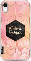 Casetastic Apple iPhone XR Hoesje - Softcover Hoesje met Design - Make It Happen Print