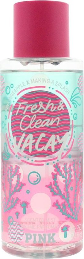 Victorias Secret Pink Fresh And Clean Vacay Fragrance Mist 250ml Spray 