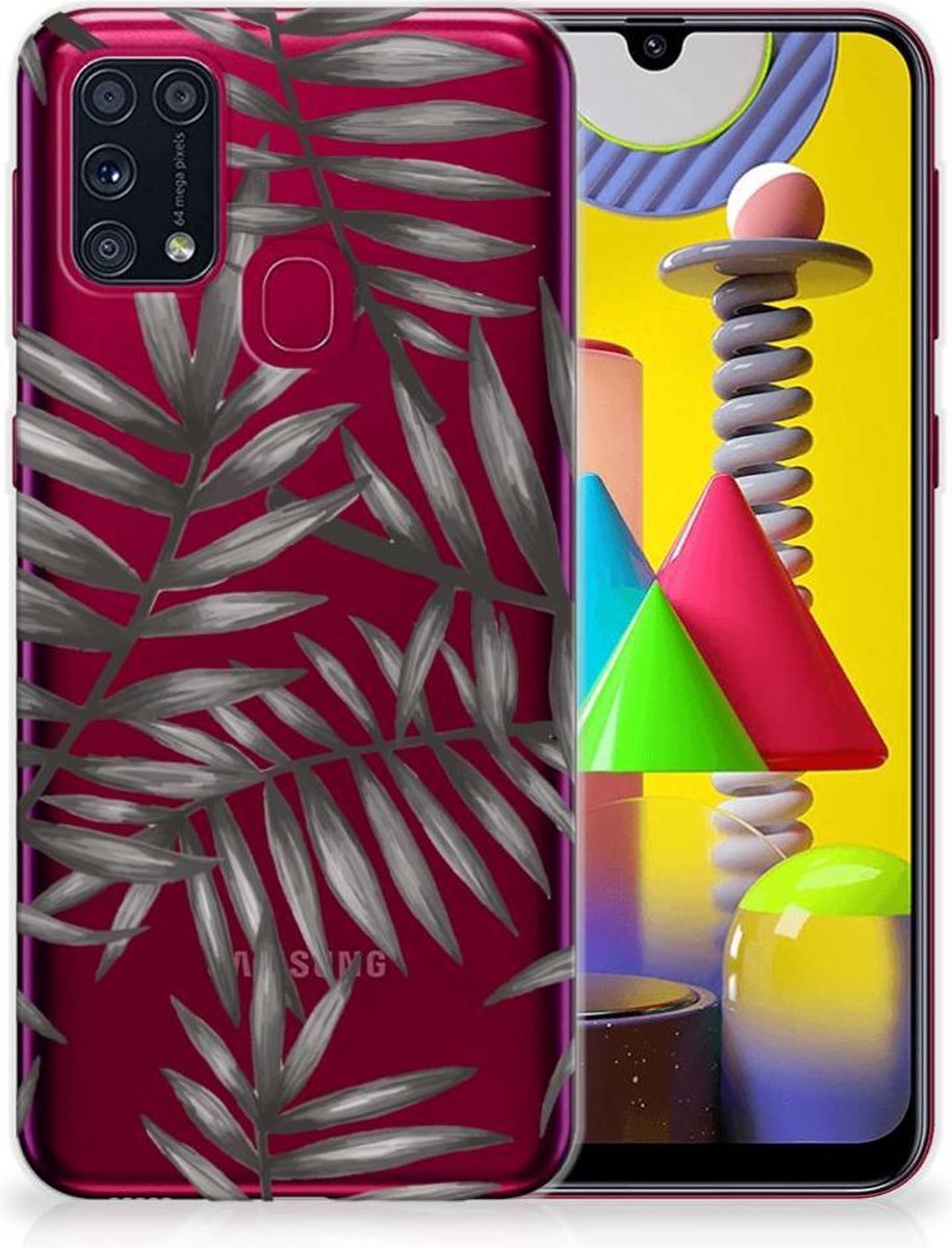 Samsung Galaxy M31 TPU Case Leaves Grey