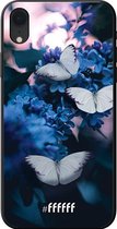 iPhone Xr Hoesje TPU Case - Blooming Butterflies #ffffff