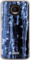 Motorola Moto Z Force Hoesje Transparant TPU Case - Icicles #ffffff