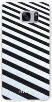 Samsung Galaxy S7 Edge Hoesje Transparant TPU Case - Mono Tiles #ffffff