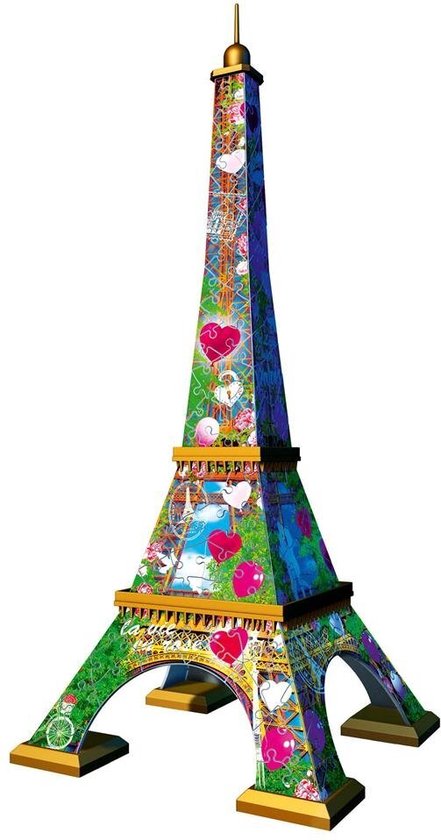 Oom of meneer opmerking ik luister naar muziek Ravensburger Eiffeltoren Love Edition - 3D puzzel gebouw - 216 stukjes |  bol.com