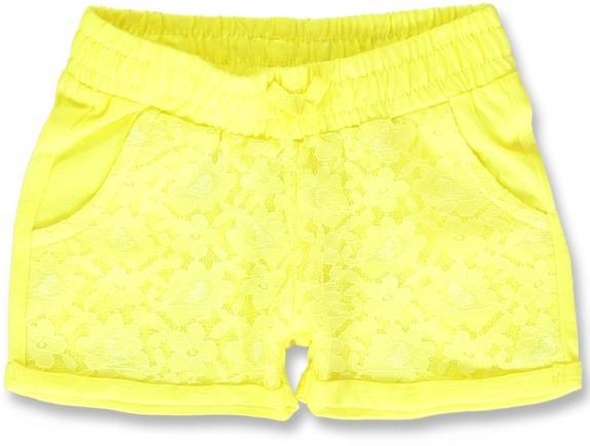 Lemon Beret Short Geel - Maat 74 - 142176