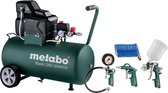 Metabo Basic 250-50 W OF Set Compressor + LPZ 4 toebehorenset - 1500W - 8 bar - 50L - 100 l/min