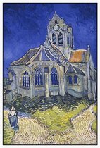 De kerk van Auvers sur Oise, Vincent van Gogh - Foto op Akoestisch paneel - 150 x 225 cm