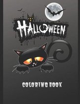 Halloween Coloring Book: Halloween Coloring Book, Black and White drawings and colored illustrations to be inspired! Funny Pumpkins, Witches, M