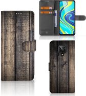 GSM Hoesje Xiaomi Redmi Note 9 Pro | Note 9S Leuk Case Cadeau voor Mannen Steigerhout