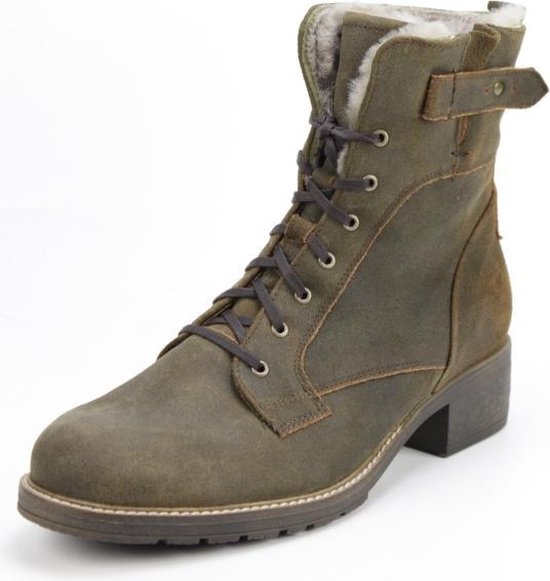 Bruine Durea Enkellaarsjes Wijdte H om te zoenen Bruine Durea Veterboots Wijdte H om te zoenen