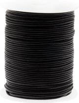 DQ Leer Regular Voordeelrol (1 mm) Black (50 Meter)