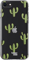 HappyCase iPhone SE 2020/2022 Hoesje Flexibel TPU Cactus Print